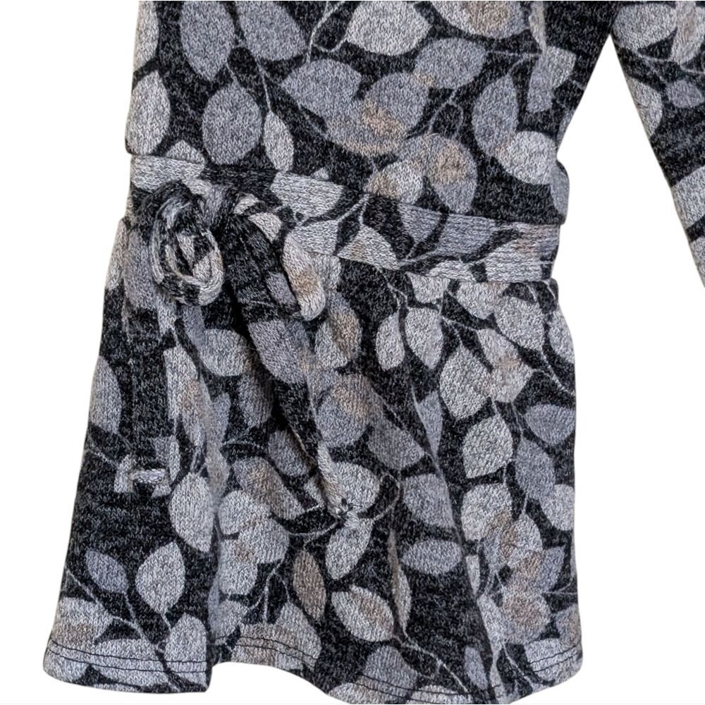 Style & Co knit top women's 3X leaf print lantern sleeve scoop neck plus - Picture 8 of 10